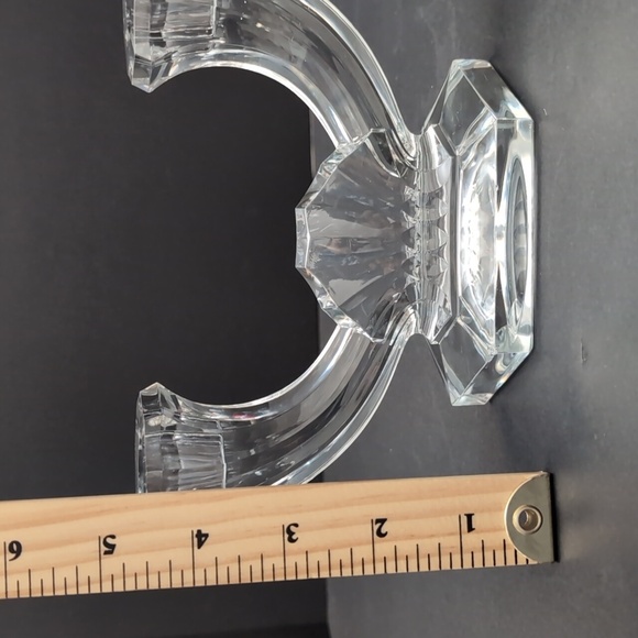 Vintage Val Saint Lambert Imperial Pattern Crystal Candle Holder. - Picture 8 of 9